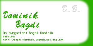 dominik bagdi business card